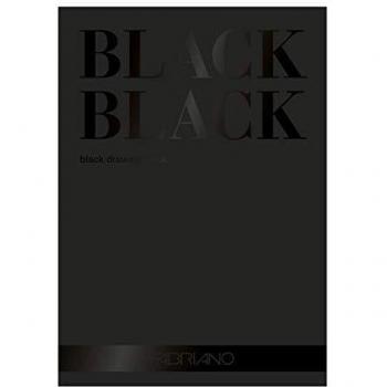 Bloc de papel negro liso 300 g/m² A4 - 20 hojas