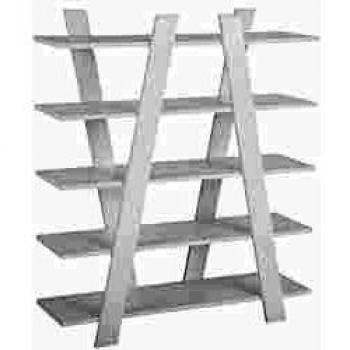 Estantería librería blanca escandinava 116 cm con 5 baldas
