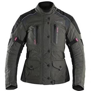 V Quattro Design – Chaqueta Moto Mujer rd-51l, caqui/negro/rosa