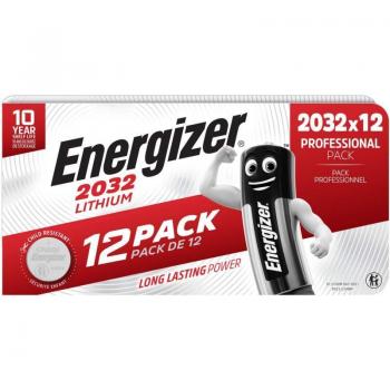 Pilas de botón Energizer CR2032 3V Litio - Pack de 12 (240 mAh)