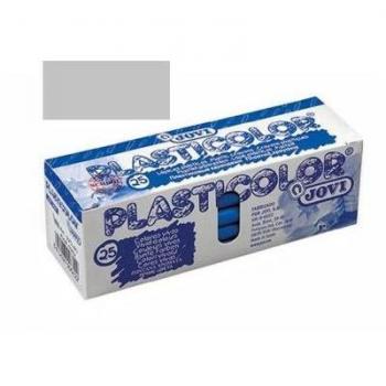 Ceras plásticas Jovi Plasticolor plata 25u