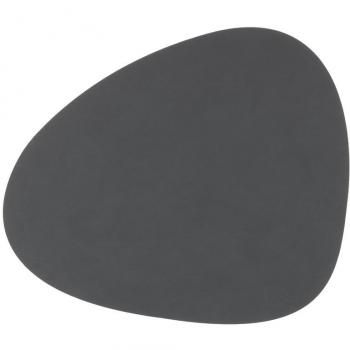 Linddna L Nupo - Mantel curvo, color antracita, 37 x 44 cm, calidad de grosor de 1,2 mm