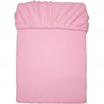 MESANA C-10003/10 Forro Polar de Microfibra sábana Bajera para Cama de Aprox. 140-160 x 200 cm Rosa