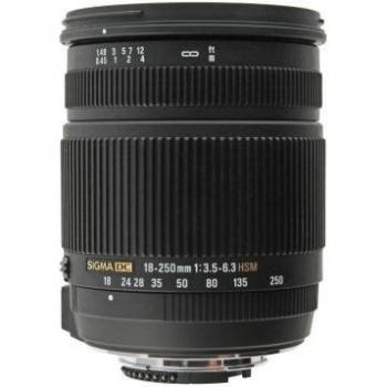 Objetivo Sigma 18-250mm f3.5-6.3 OS HSM DC para Nikon - Reacondicionado, Estado Excelente, Garantía de 30 meses, Envío Gratuito
