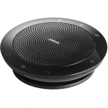 Jabra Speak 510 - Altavoz Bluetooth Portátil con Micrófono Multidireccional, Tecnología DSP, Batería Recargable y Puerto USB - Compatible con Computadoras, Smartphones y Tabletas