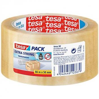 Tesa 04024-00236-02 - Cinta embalar EXTRA 4024 transparente