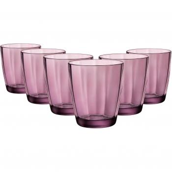 Vaso Bormioli Rocco Pulsar Morado Vidrio 390 ml (Pack de 6 Unidades)