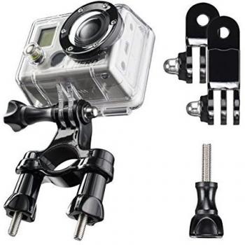 Mantona 20224 - Fijación de Bicicleta para la Pieza Angular de GoPro