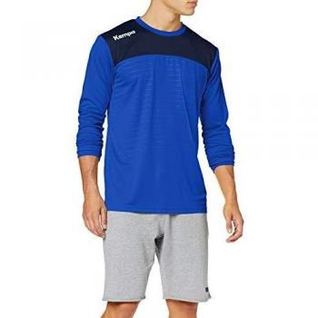 Kempa Emotion 2.0 Longsleeve Camiseta M/L De Entrenamiento De Balonmano, Hombre, Azul Royal/Azul Marino, S