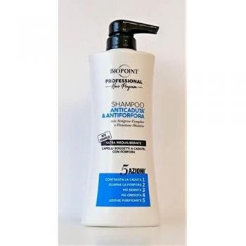Shampoo Profesional Biopoint Anticaduta y Antiforfora 400 ml - Riequilibrante 5 Acciones