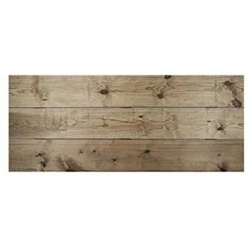 DECOWOOD - Cabecero de madera maciza en varios acabados y medidas, tono envejecido 120x60cm, tono roble oscuro 120x60cm, fabricado en madera de pino flandes, hecho a
