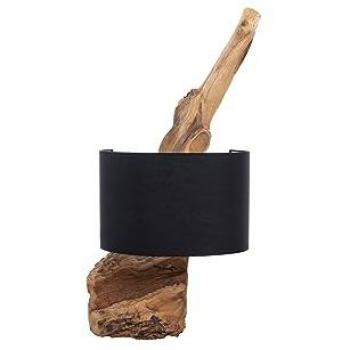 Aplique de Pared Adda Home Madera Indore 38x38x96 cm - Iluminación Suave y Diseño Moderno