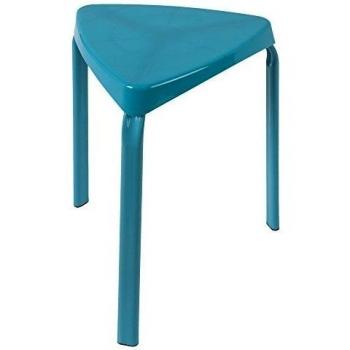 Taburete de polipropileno para baño 37x37x45cm azul