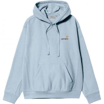 Carhartt WIP Men's Hooded American Script Sweatshirt - Frosted Blue - Size L