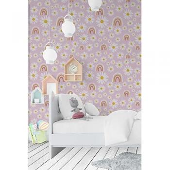 Papel Pintado Infantil Daisy - Rollo de 55 x 300 cm