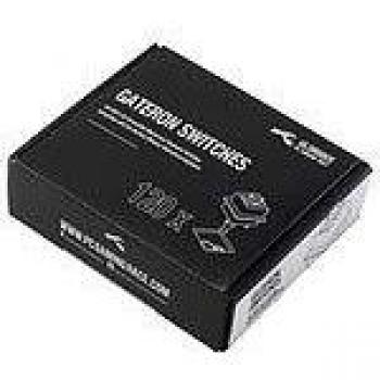 Glorious PC Gaming Race Gaming Interruptores de Gateron para PC - 120 Piezas - Interruptores Negros