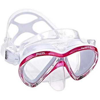 Mares X-VU Liquidskin - Gafas de Buceo Unisex, Color Rosa/Blanco, Talla Bx