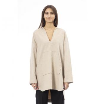 Alpha Studio Beige Wool Sweater - IT42|M