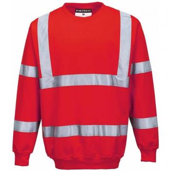 Sudadera de alta visibilidad Clase 3 Portwest B303 Roja Talla M