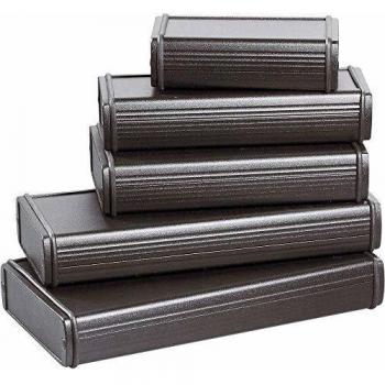 Caja de uso general Bopla de Aluminio Negro, 169 x 82 x 200 mm, IP65, Apantallada