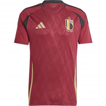 adidas Belgium Home Shirt 2024 - Men's Short Sleeve Jersey, Size: Extra Large, Color: Red/Burgundy