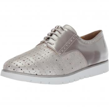 Geox D KOOKEAN D, Zapatos de Cordones Derby Mujer, Beige