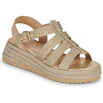Sandalias de cuña Mustang estilo romanas con tiras en rafia