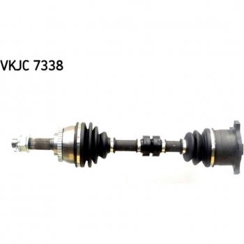 Eje motriz y árbol de transmisión SKF VKJC 7338, compatible con vehículos específicos, fabricado en acero de alta resistencia, diseñado para transmitir potencia de manera eficiente, incluye juntas y accesorios necesarios para la instalación