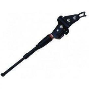 'Caballete trasero 20 - 28, aluminio negro verst ellb. Soporte