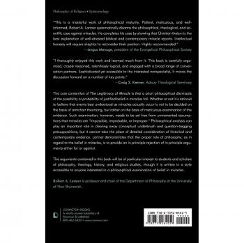 Legitimacy of Miracle: Robert A. Larmer's Insightful Analysis