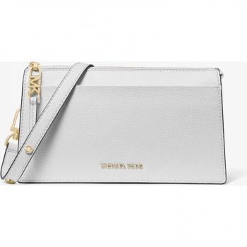 Michael Kors Women's Adjustable Strap Leather Crossbody Bag - White