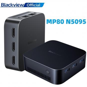 Mini PC Blackview MP80 - Windows 11 Pro, Intel Celeron N5095, 16GB DDR4 RAM, 512GB SSD, color negro
