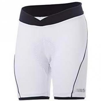 Zero RH+ Pista W Short 18 cm Ropa Woman Bike Bib & Pant Mujer, White/Black, XL