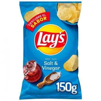 Patatas Lay's Vinagreta de 150 gramos - Deliciosas patatas fritas con sabor a sal y vinagre