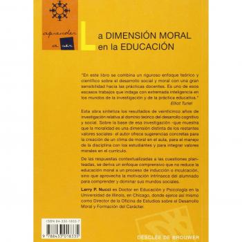La dimensión moral en la educación