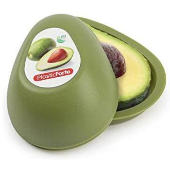 Guarda Aguacate Plástico Forte 12566 - Verde Rugoso - 13x10x5.5cm para Frigorífico