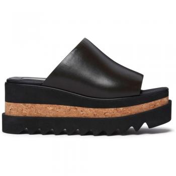 Stella McCartney Women's Sneak-Elyse Wedge Mules in Brown | Size 38 | 810364AP00P02040
