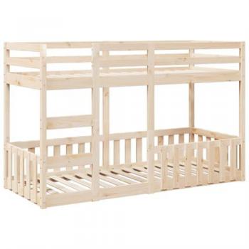 Litera 90x190 cm en madera maciza de pino