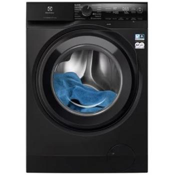 Lavadora Electrolux EW7F48B, Carga Frontal, 8 kg, 1400 RPM, Clase A, Tecnología Vapor SensiCare y Time Manager, Color Negro