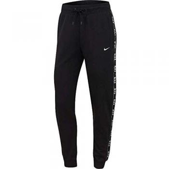 Nike W NSW Pant Logo Tape Pants, Mujer, Black/White, XS