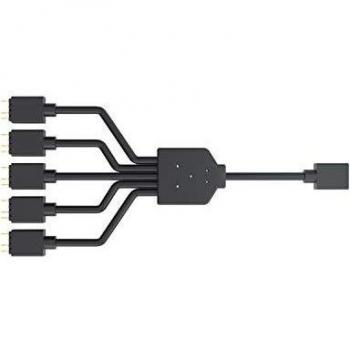 Cooler Master Cable Divisor ARGB 1 a 5, Conector LED de 3-Pines, 58 cm