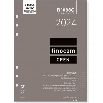 Recambio anual año 2024 Open R1098C 1000 - 155x215 1 día página Finocam catalán