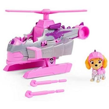 PAW Patrol Rescue Knights Skye Deluxe Vehicle with Collectible Action Figure