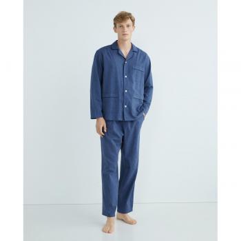 Pijama de hombre Dustin de tela con tacto cálido