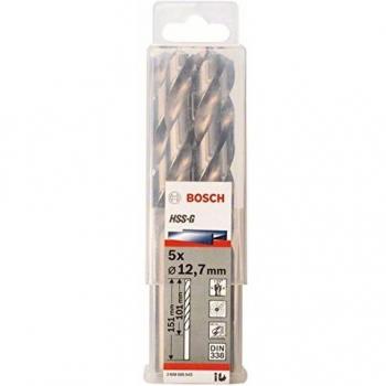 Bosch 2 608 585 543 - Pack de 5 brocas para metal HSS-G, DIN 338