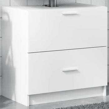 Armario de lavabo blanco 59x37x59 cm en aglomerado