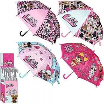CERDÁ LIFE'S LITTLE MOMENTS 2400000497 C02 Paraguas Manual Infantil LOL Surprise-Licencia Oficial MGA, Rosa, T42C: 5,5,5,5 para Niñas