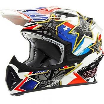Suomy 8020838311040 Cascos, Unisex-Adult, Rojo/Blanco/Azul, X-Large