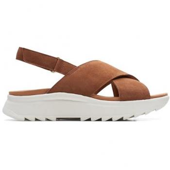 Sandalia mujer Clarks Dashlite Wish color camel, modelo 26171950, comodidad y estilo