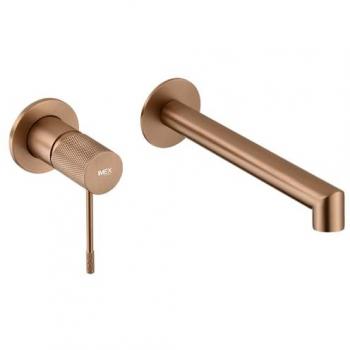 Monomando Empotrado para Lavabo Oro Rosa Cepillado IMEX GLD038/ORC
